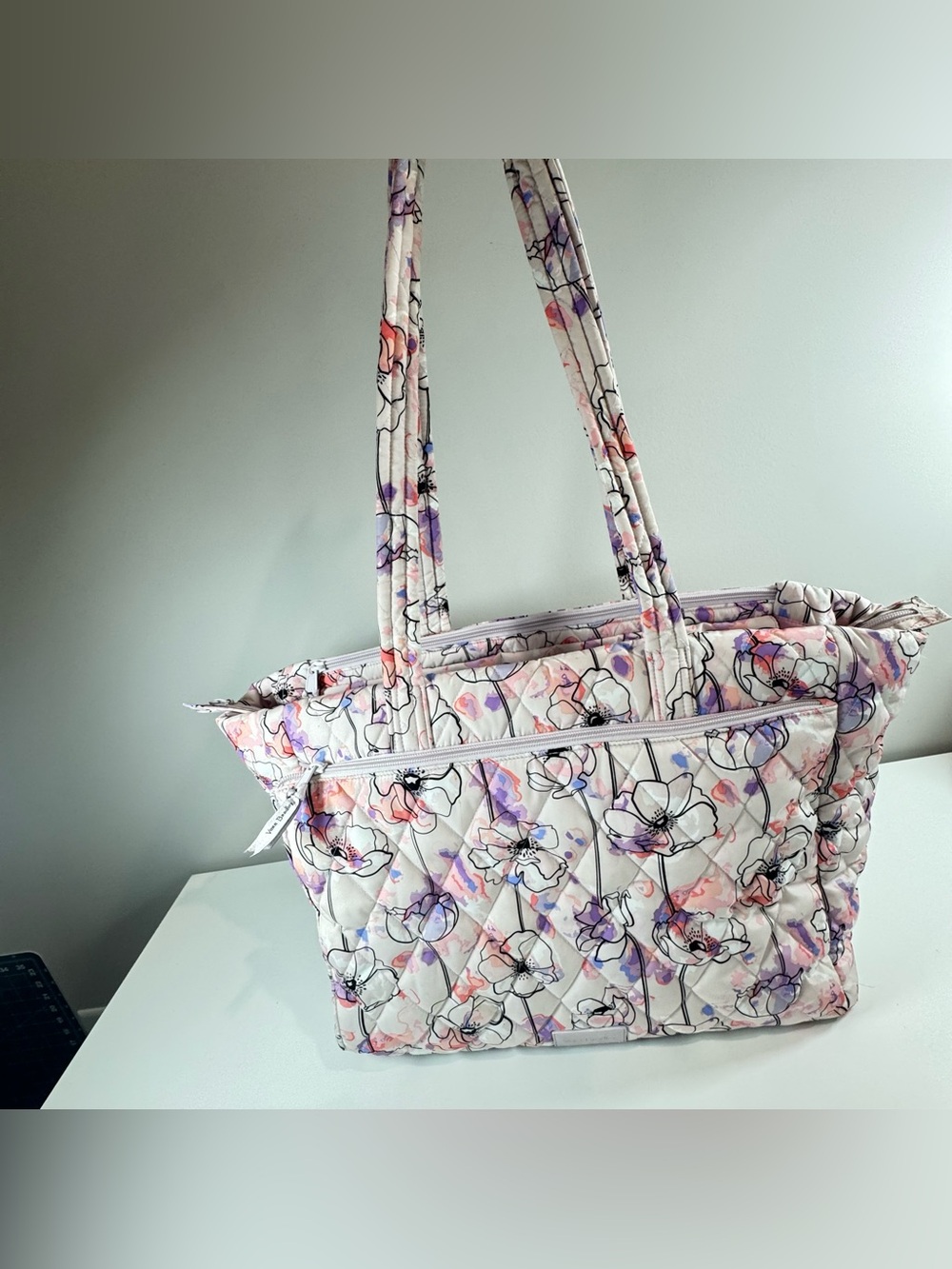 Vera Bradley Ultralight Grand Traveler Bag Anemone Watercolor Luggage CarryOn